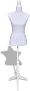 vidaXL - Etalagepop - torso - vrouw - wit