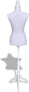 vidaXL - Etalagepop - torso - vrouw - wit