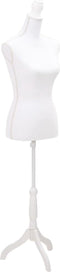 vidaXL - Etalagepop - torso - vrouw - wit
