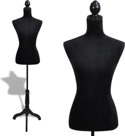 vidaXL - Etalagepop - torso - vrouw - zwart