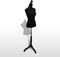 vidaXL - Etalagepop - torso - vrouw - zwart