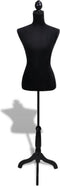 vidaXL - Etalagepop - torso - vrouw - zwart