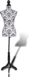 vidaXL - Etalagepop - torso - vrouw - zwart - wit