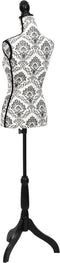 vidaXL - Etalagepop - torso - vrouw - zwart - wit