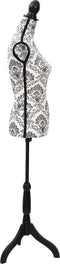 vidaXL - Etalagepop - torso - vrouw - zwart - wit