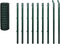 vidaXL - Euro - hek - 10x0,8 - m - staal - groen
