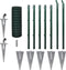 vidaXL - Euro - hek - 10x0,8 - m - staal - groen