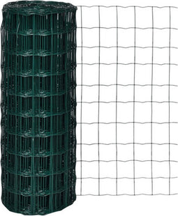 vidaXL - Euro - hek - 10x1,0 - m - staal - groen