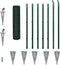 vidaXL - Euro - hek - 10x1,2 - m - staal - groen
