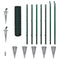 vidaXL - Euro - hek - 10x1,2 - m - staal - groen