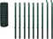 vidaXL - Euro - hek - 10x1,2 - m - staal - groen