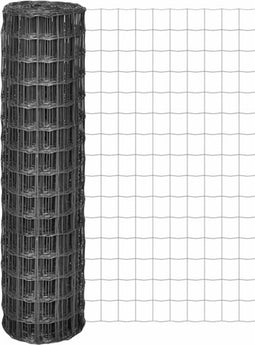 vidaXL-Euro-hek-10x1,5-m-grijs