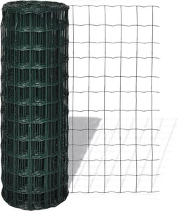 vidaXL - Euro - hek - 10x1,5 - m - staal - groen
