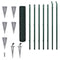 vidaXL - Euro - hek - 10x1,5 - m - staal - groen