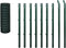 vidaXL - Euro - hek - 10x1,5 - m - staal - groen