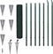 vidaXL - Euro - hek - 10x1,5 - m - staal - groen