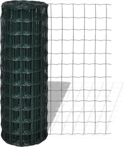 vidaXL - Euro - hek - 10x1,7 - m - staal - groen