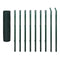 vidaXL - Euro - hek - 10x1,7 - m - staal - groen