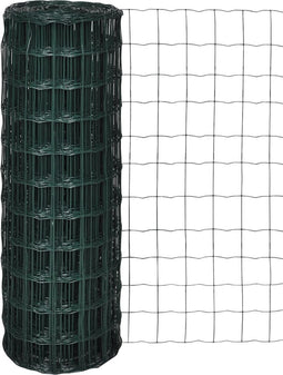 vidaXL - Euro - hek - 25x0,8 - m - staal - groen