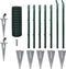 vidaXL - Euro - hek - 25x1,2 - m - staal - groen