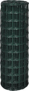 vidaXL - Euro - hek - 25x1,2 - m - staal - groen