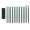 vidaXL - Euro - hek - 25x1 - m - staal - groen
