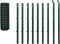 vidaXL - Eurohek - 10x1,5 - m - staal - groen