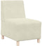 vidaXL - Fauteuil - 55 - cm - fluweel - crèmekleurig