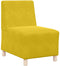 vidaXL - Fauteuil - 55 - cm - fluweel - geel