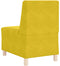 vidaXL - Fauteuil - 55 - cm - fluweel - geel