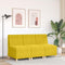 vidaXL - Fauteuil - 55 - cm - fluweel - geel