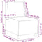 vidaXL - Fauteuil - 55 - cm - fluweel - geel