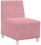 vidaXL - Fauteuil - 55 - cm - fluweel - roze