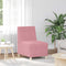 vidaXL - Fauteuil - 55 - cm - fluweel - roze