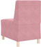 vidaXL - Fauteuil - 55 - cm - fluweel - roze