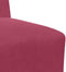 vidaXL - Fauteuil - 55 - cm - fluweel - wijnrood