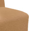 vidaXL - Fauteuil - 55 - cm - gekrulde - wolachtige - stof - beige