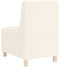 vidaXL - Fauteuil - 55 - cm - gekrulde - wolachtige - stof - crèmekleurig