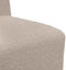 vidaXL - Fauteuil - 55 - cm - gekrulde - wolachtige - stof - lichtgrijs