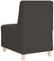 vidaXL - Fauteuil - 55 - cm - gekrulde - wolachtige - stof - donkergrijs