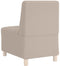 vidaXL - Fauteuil - 55 - cm - gekrulde - wolachtige - stof - lichtgrijs