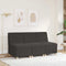 vidaXL - Fauteuil - 55 - cm - gekrulde - wolachtige - stof - donkergrijs
