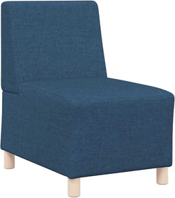 vidaXL - Fauteuil - 55 - cm - stof - blauw