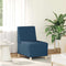 vidaXL - Fauteuil - 55 - cm - stof - blauw