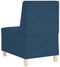 vidaXL - Fauteuil - 55 - cm - stof - blauw