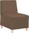 vidaXL - Fauteuil - 55 - cm - stof - bruin