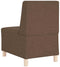 vidaXL - Fauteuil - 55 - cm - stof - bruin