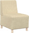 vidaXL - Fauteuil - 55 - cm - stof - crèmekleurig
