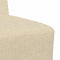 vidaXL - Fauteuil - 55 - cm - stof - crèmekleurig