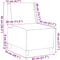 vidaXL - Fauteuil - 55 - cm - stof - crèmekleurig